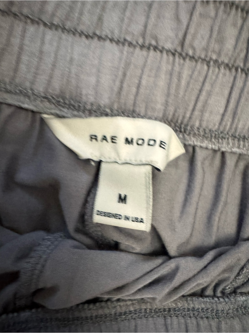 Rae Mode Lounge Set Medium Gray Soft Rayon Tank & Shorts 2 Piece Pajamas Pockets - Picture 8 of 9